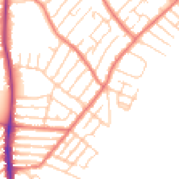 Daytime road noise heatmap for L23 0RH