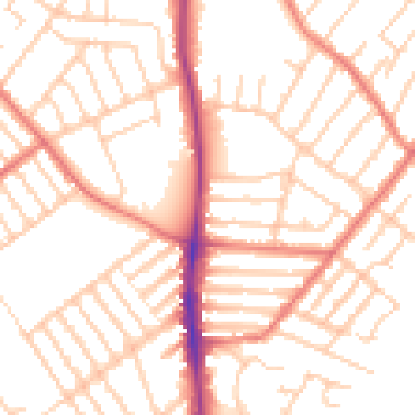 Daytime road noise heatmap for L23 0RX