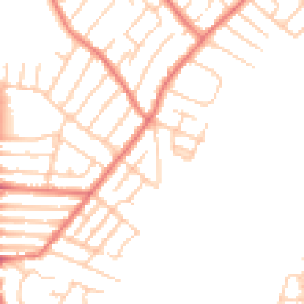 Daytime road noise heatmap for L23 0RZ