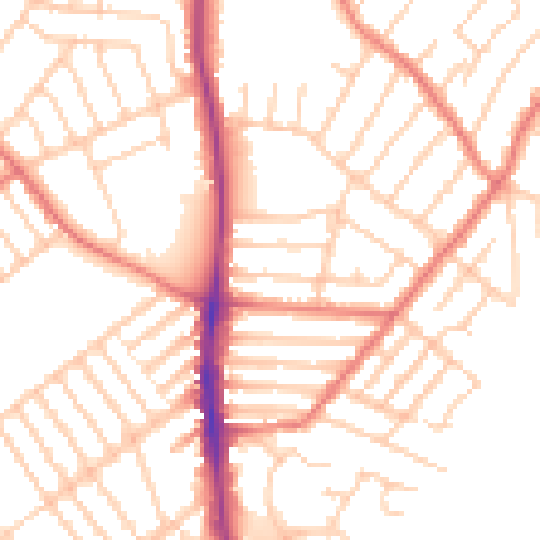Daytime road noise heatmap for L23 0SA