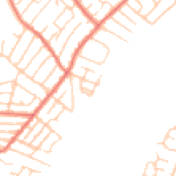 Daytime road noise heatmap for L23 0SE