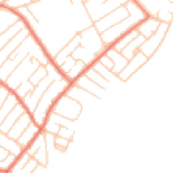 Daytime road noise heatmap for L23 0SN