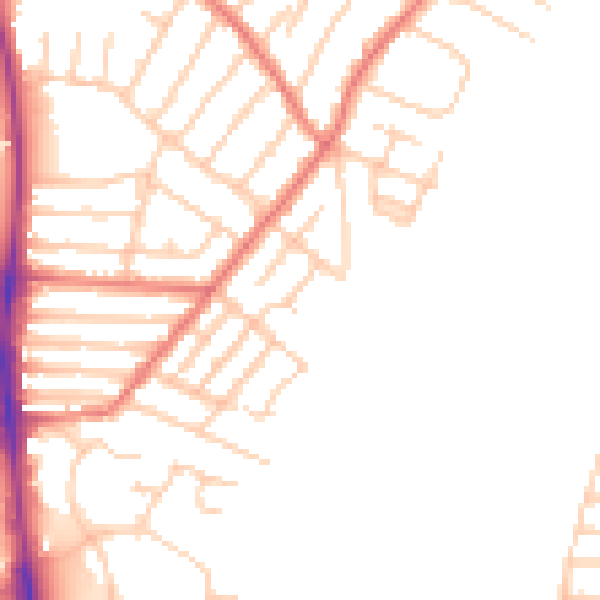 Daytime road noise heatmap for L23 0SU