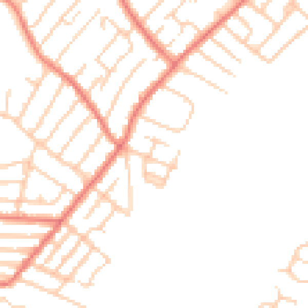 Daytime road noise heatmap for L23 0SX