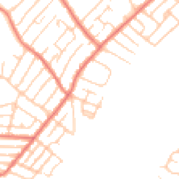Daytime road noise heatmap for L23 0TA