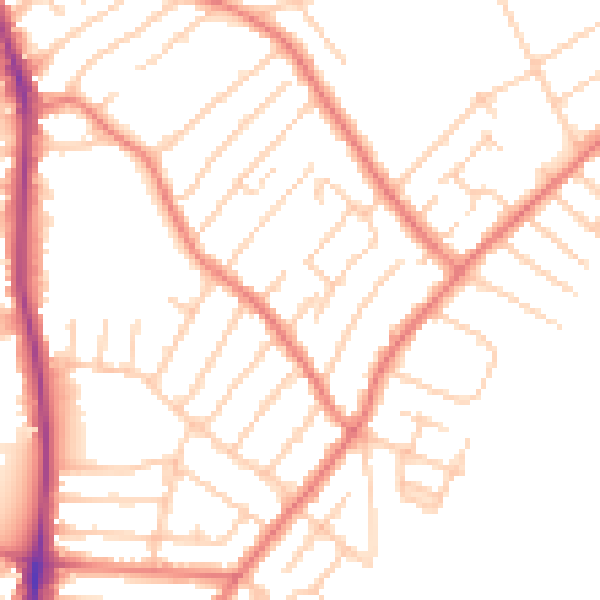 Daytime road noise heatmap for L23 0UL