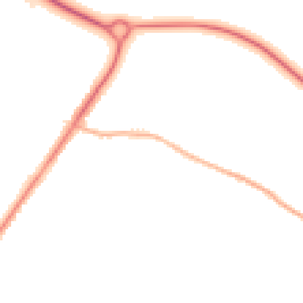 Night-time road noise heatmap for L23 1TF