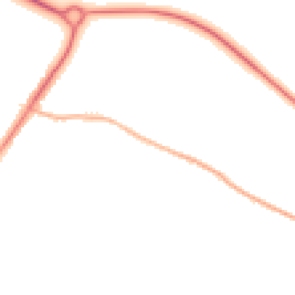 Night-time road noise heatmap for L23 1TP