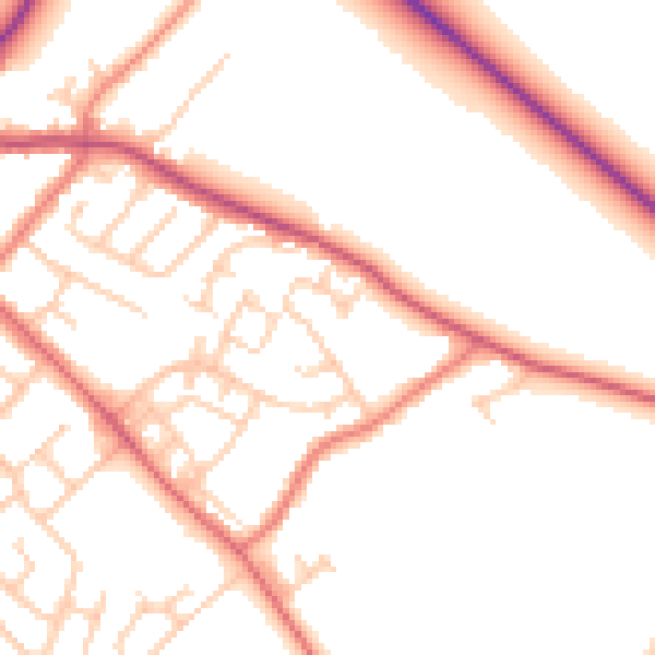 Daytime road noise heatmap for L23 1UH