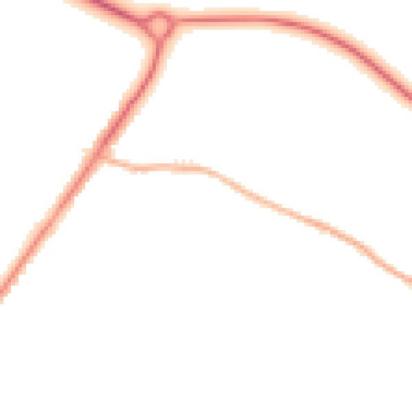Night-time road noise heatmap for L23 1US