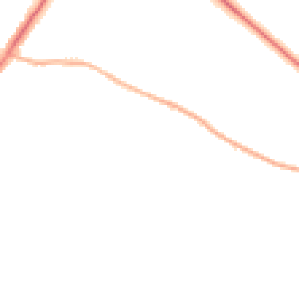 Night-time road noise heatmap for L23 1XE