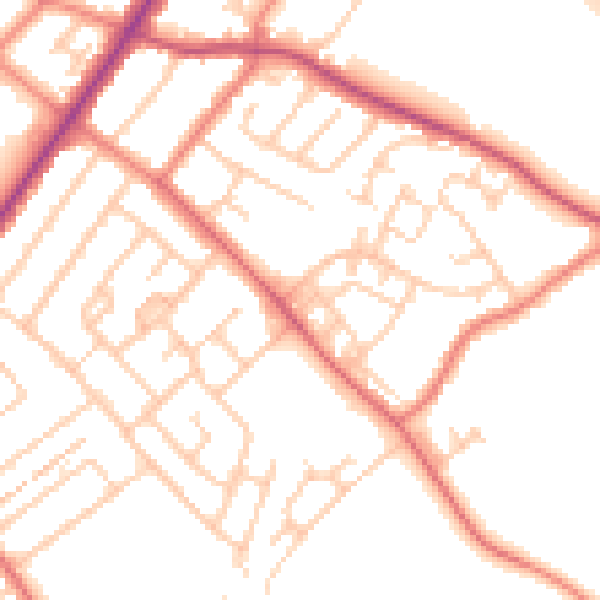 Daytime road noise heatmap for L23 1XG