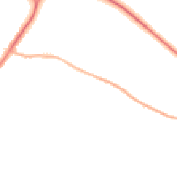 Night-time road noise heatmap for L23 1XL