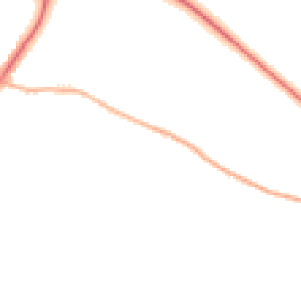 Night-time road noise heatmap for L23 1ZD