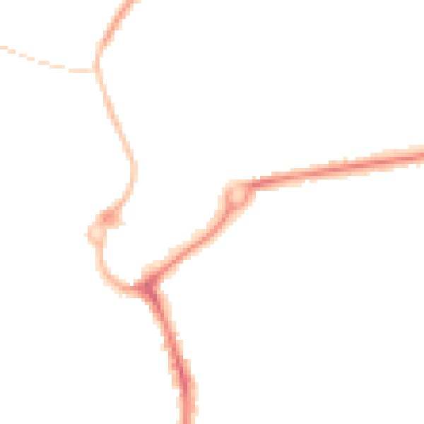 Night-time road noise heatmap for L23 2AA