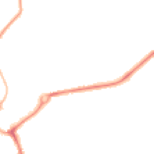 Night-time road noise heatmap for L23 2SS