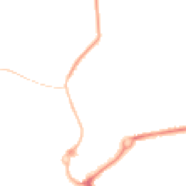 Night-time road noise heatmap for L23 2TN