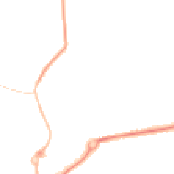 Night-time road noise heatmap for L23 2TS