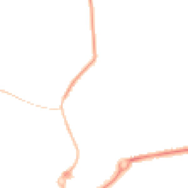 Night-time road noise heatmap for L23 2TX