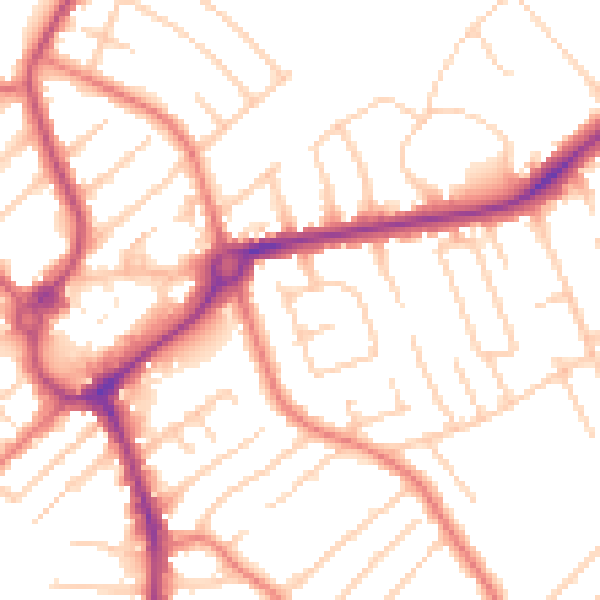Daytime road noise heatmap for L23 2UP