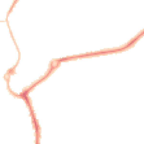Night-time road noise heatmap for L23 2UP