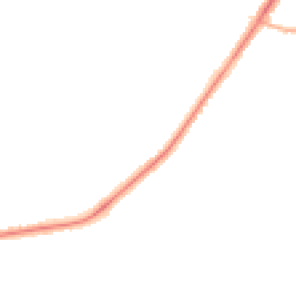 Night-time road noise heatmap for L23 2XD