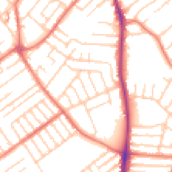 Daytime road noise heatmap for L23 3DH