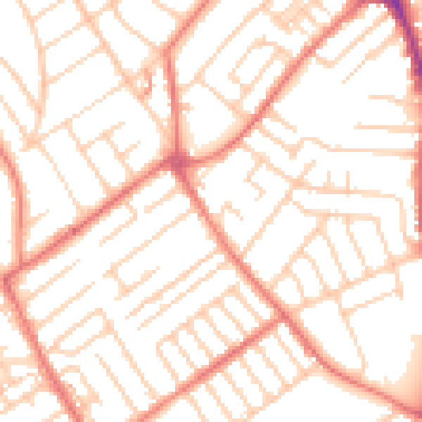 Daytime road noise heatmap for L23 3DP