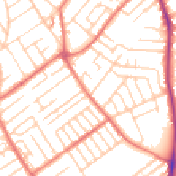 Daytime road noise heatmap for L23 3DR