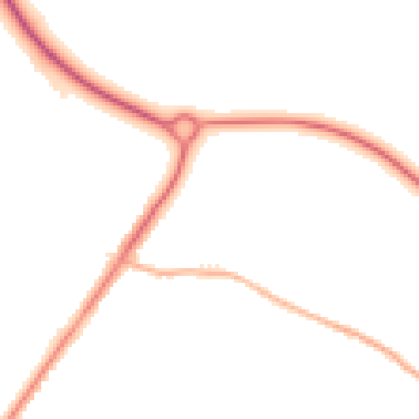 Night-time road noise heatmap for L23 4AJ