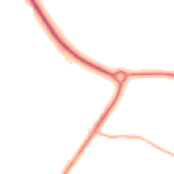 Night-time road noise heatmap for L23 4TH