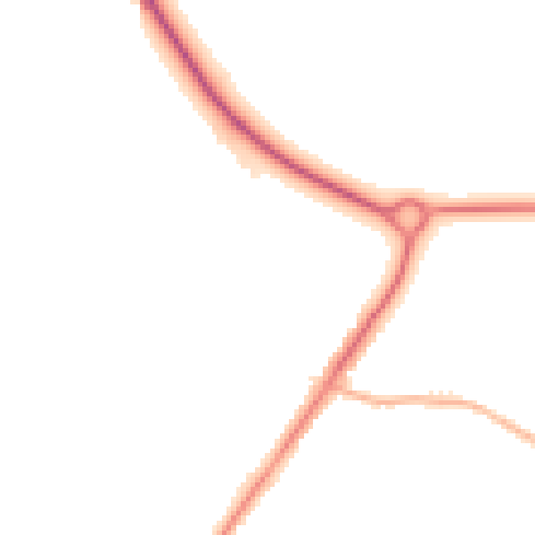 Night-time road noise heatmap for L23 4TJ