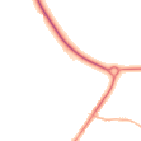 Night-time road noise heatmap for L23 4TL