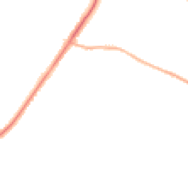 Night-time road noise heatmap for L23 4TP