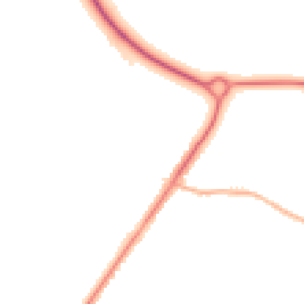 Night-time road noise heatmap for L23 4TY