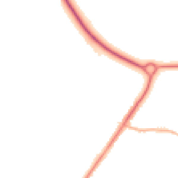 Night-time road noise heatmap for L23 4UF