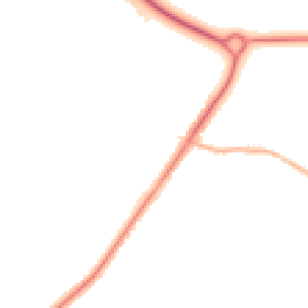 Night-time road noise heatmap for L23 4UQ