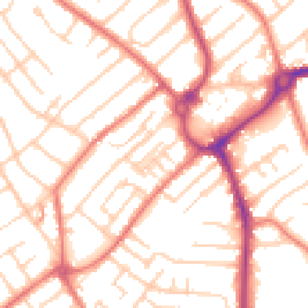 Daytime road noise heatmap for L23 5RU