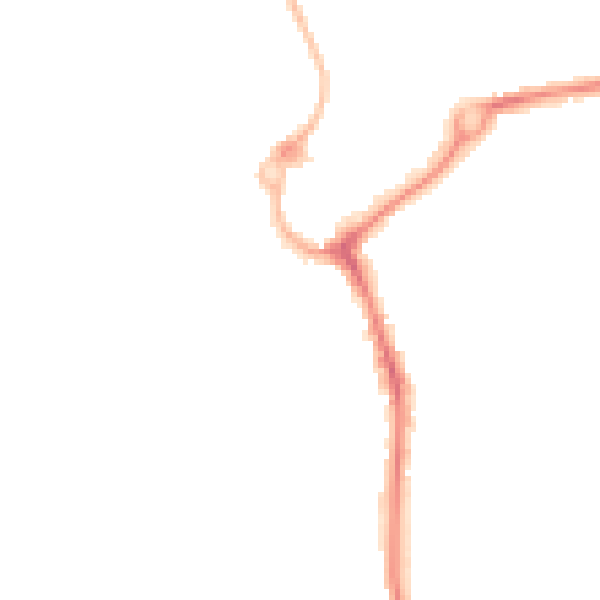 Night-time road noise heatmap for L23 5RZ