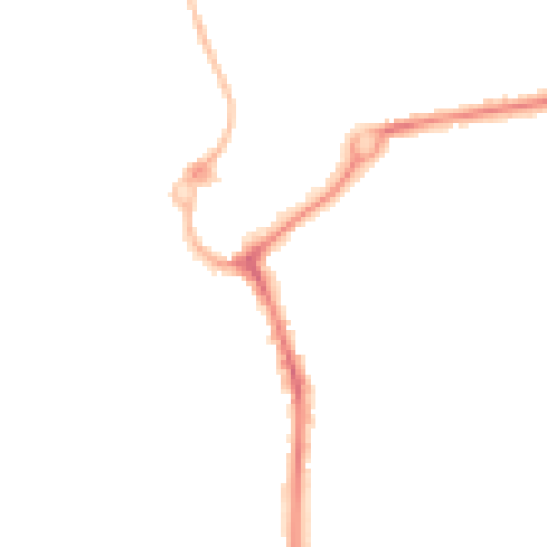 Night-time road noise heatmap for L23 5SE