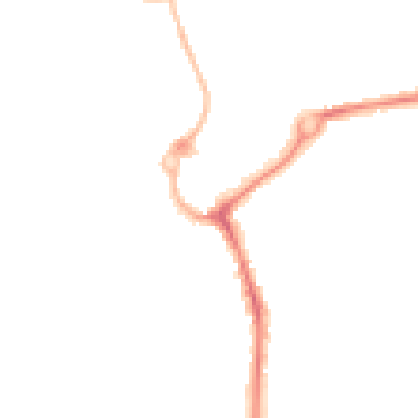 Night-time road noise heatmap for L23 5SR
