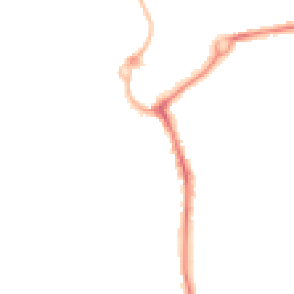 Night-time road noise heatmap for L23 5SZ