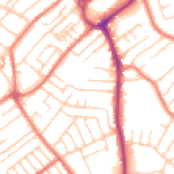 Daytime road noise heatmap for L23 5TB