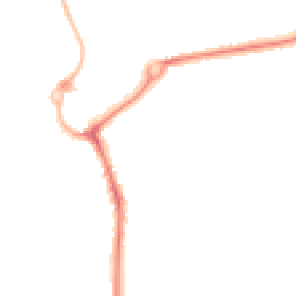 Night-time road noise heatmap for L23 5TL