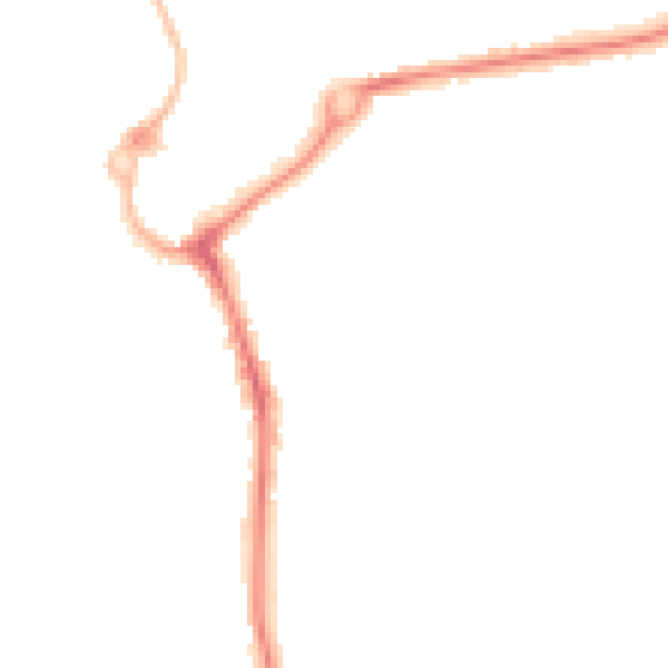 Night-time road noise heatmap for L23 5TR