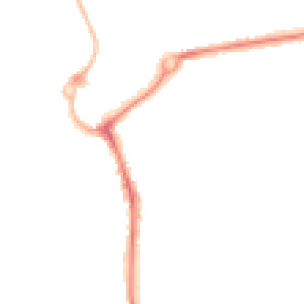 Night-time road noise heatmap for L23 5TU