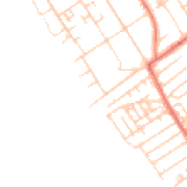 Daytime road noise heatmap for L23 6AE