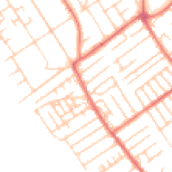 Daytime road noise heatmap for L23 6SA