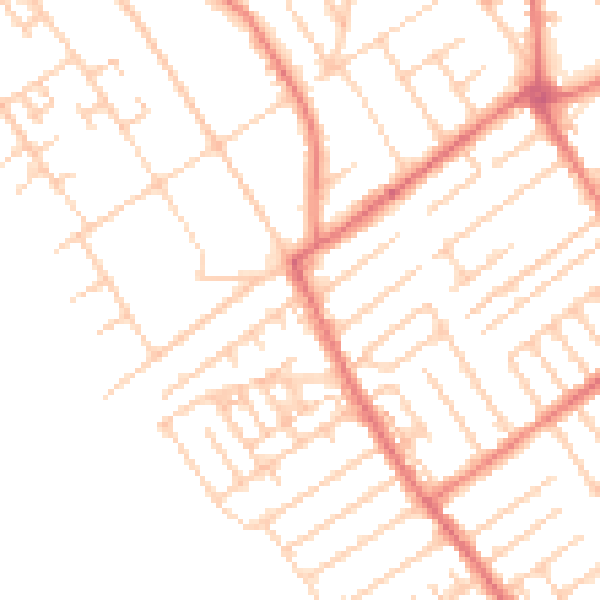 Daytime road noise heatmap for L23 6SG