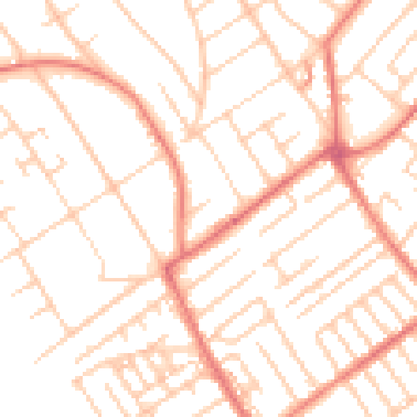 Daytime road noise heatmap for L23 6SU